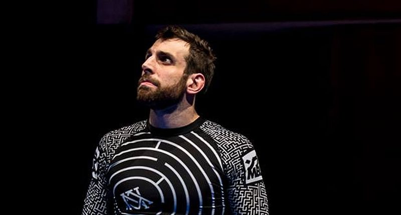 Eddie Cummings, an early heel hook no-gi specialist, in a rashguard