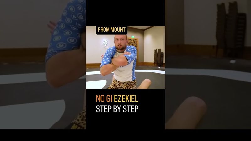 No gi Ezekiel choke from mount step by step tutorial