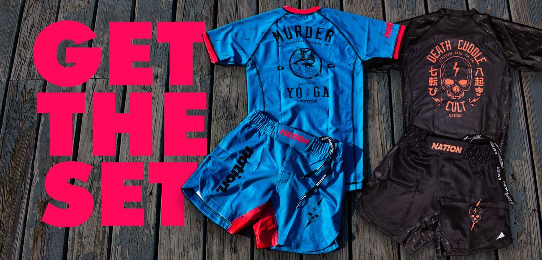IBJJF legal rashguard and no-gi shorts set