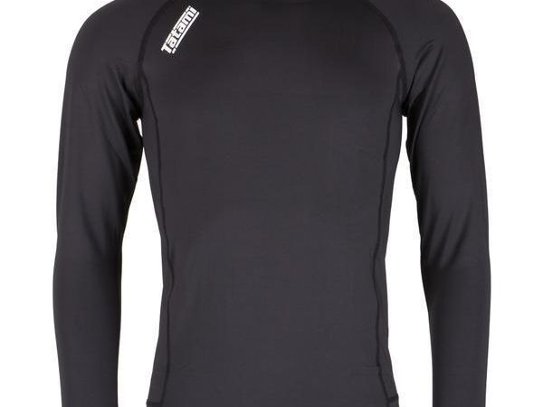Tatami Nova long sleeve rashguard in black for no-gi grappling under $50