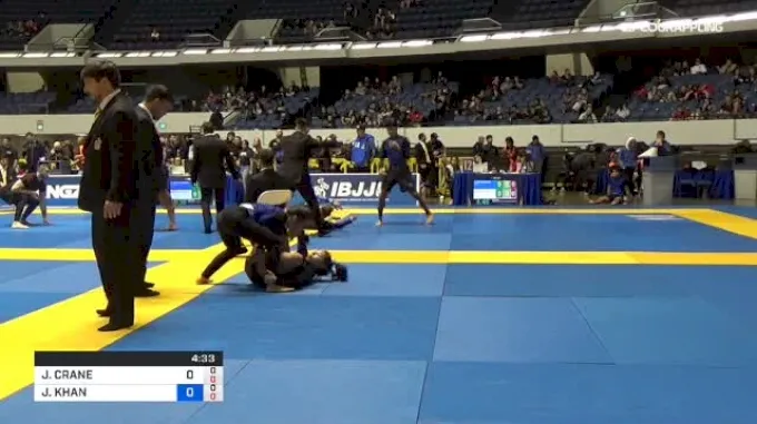 No-gi ground grappling exchange at IBJJF No-Gi Worlds, women's division match
