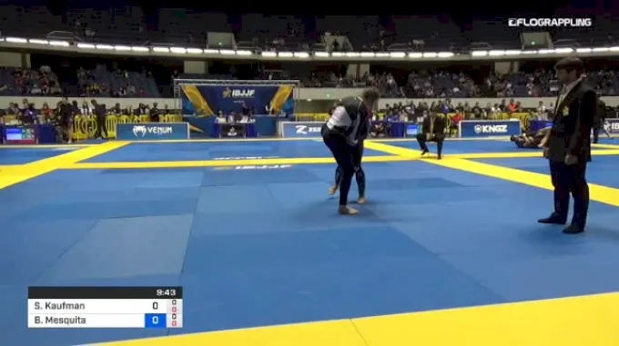 No-gi grappling standing exchange at IBJJF No-Gi Worlds with competitors in fitted rashguards