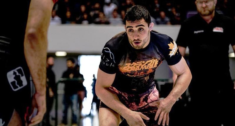 Oliver Taza competing in no-gi grappling