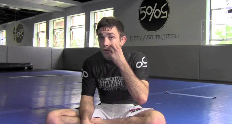 Ryan Hall, a no-gi leg lock competitor, on the mat