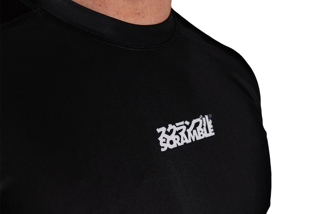 Scramble Fate tan rashguard for no-gi BJJ and grappling