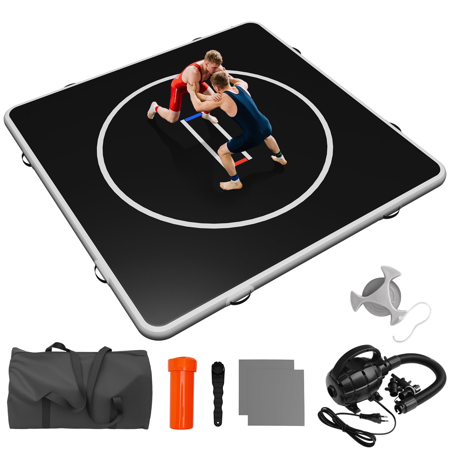 KAOSHAN Wrestling Mat - Foam or Inflatable Wrestling Mats for Home, Jiu Jitsu Mats Kids, Thick Training Exercise Mats for ...