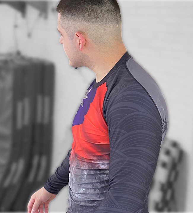Taiwan Theme Grappling Rashguard - Long Sleeve