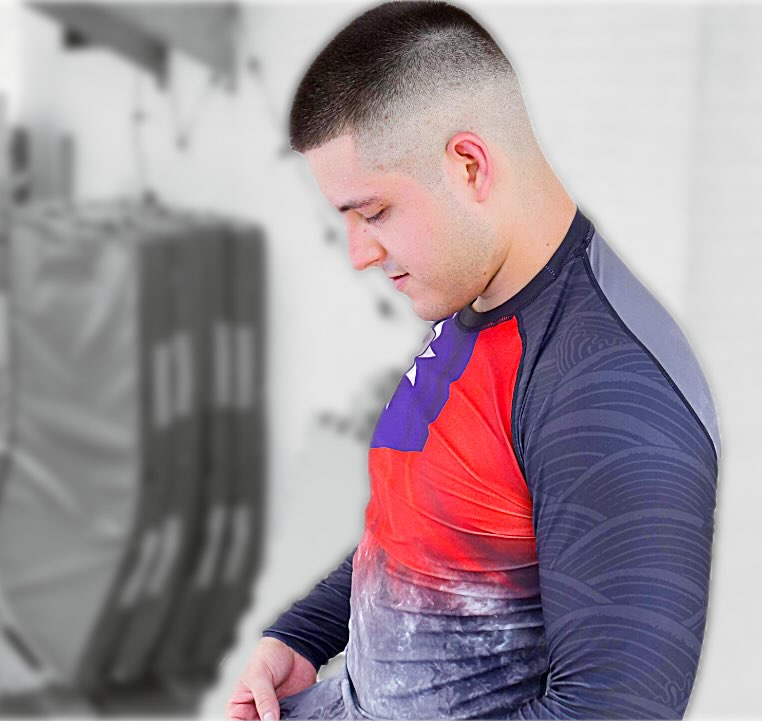Taiwan Theme Grappling Rashguard - Long Sleeve