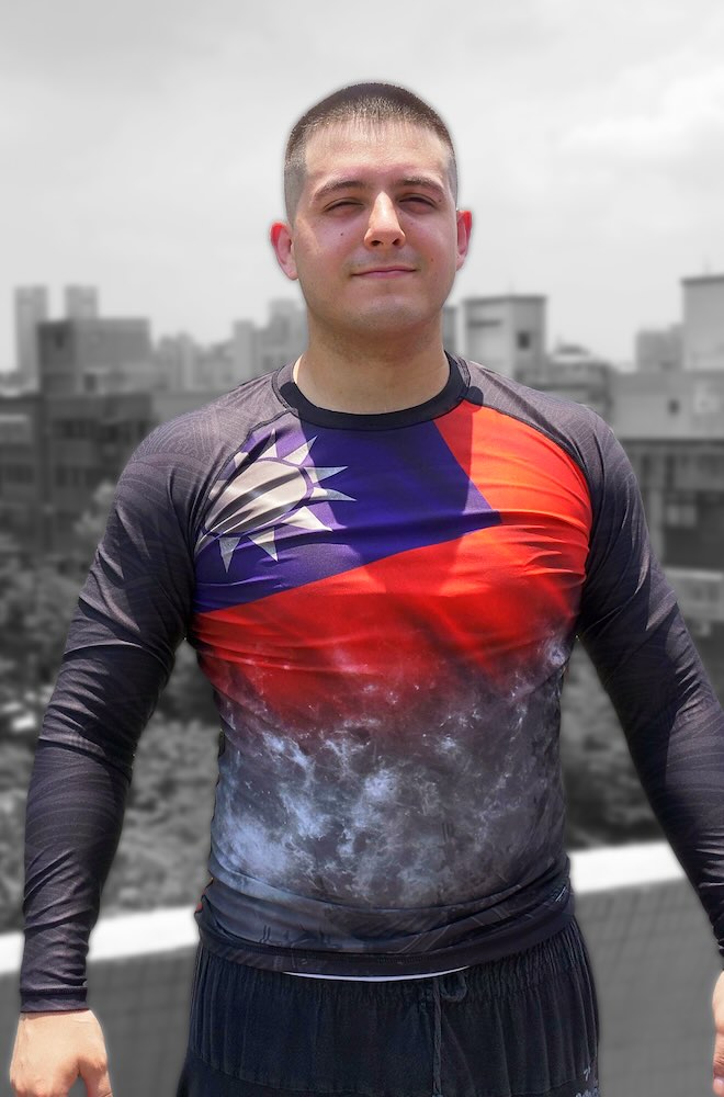 Taiwan Theme Grappling Rashguard - Long Sleeve