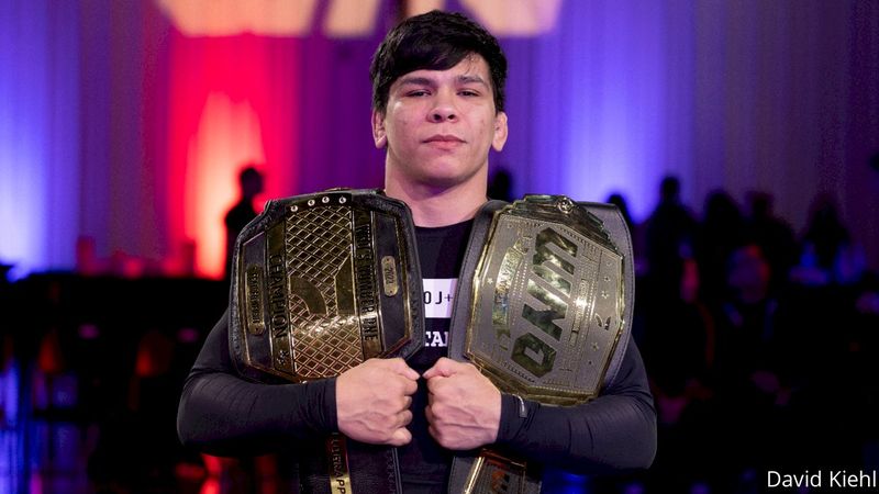 No-gi double champion holding two belts at WNO