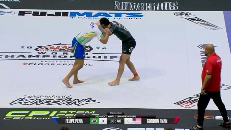 Felipe Pena vs Gordon Ryan at ADCC 2024 no-gi grappling