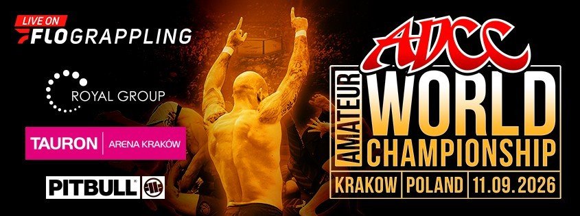 ADCC World Championship banner, the no-gi rashguard rulebook every promotion copies