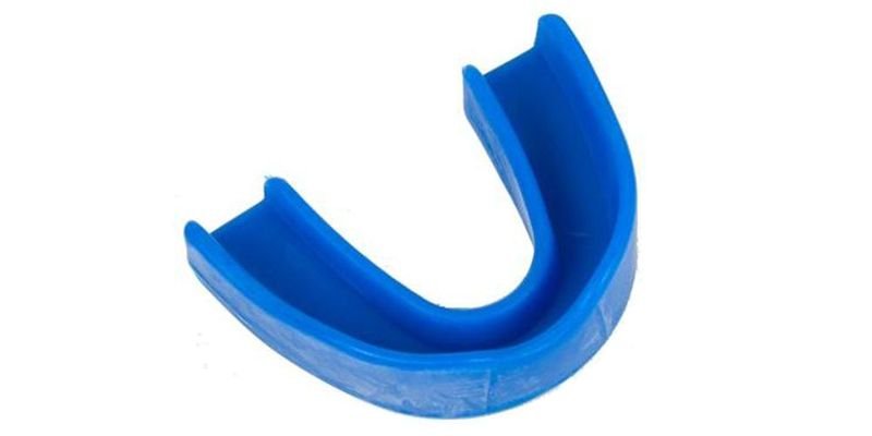 Single-layer stock mouthguard used by some BJJ grapplers