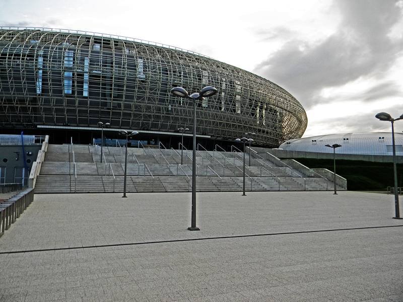 Exterior of Tauron Arena Krakow during ADCC 2026