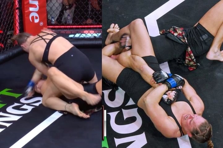 Flying armbar no-gi finish applied in a real no-gi submission grappling match
