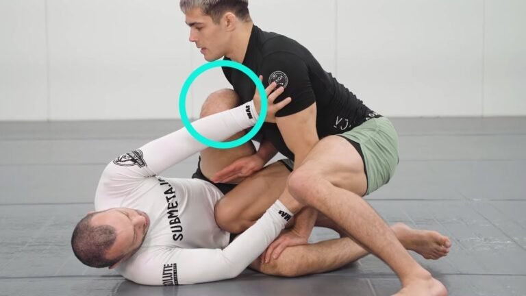 Long step pass no-gi: grappler transitioning from knee cut to leg drag out of the headquarters position
