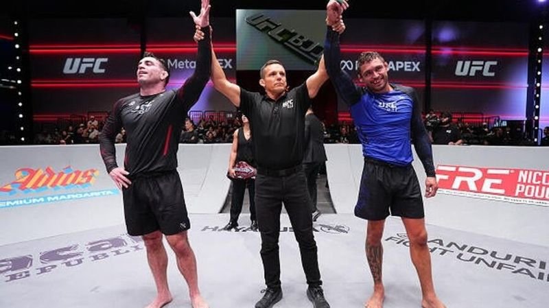 Mason Fowler and Nick Rodriguez after their controversial UFC BJJ 11 split draw