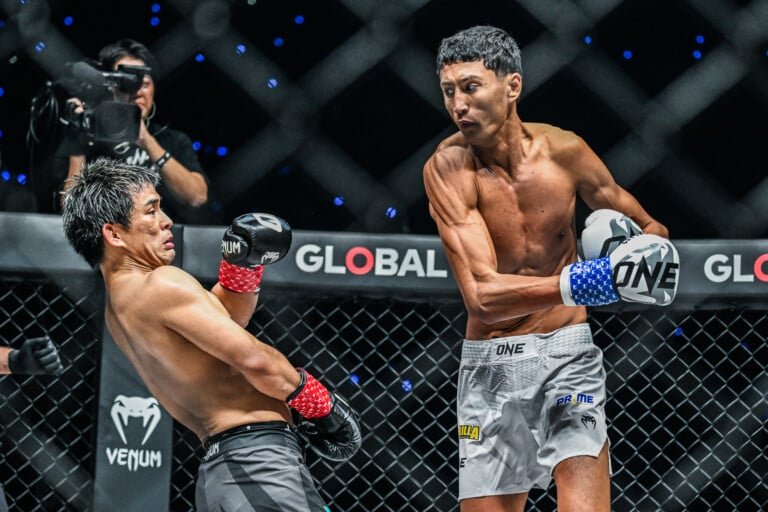 ONE Championship no-gi submission grappling action from ONE Samurai card