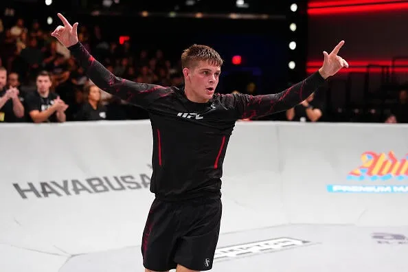 John Chandler celebrates his unanimous decision win at UFC BJJ 12, improving to 2-0